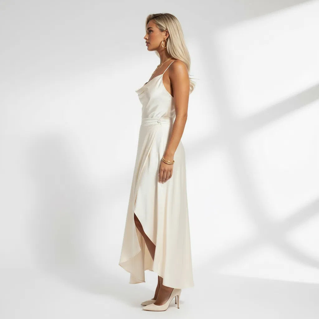 Asymmetrical Wrap Skirt