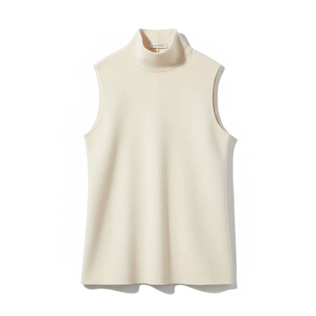 High-Neck Sleeveless Top