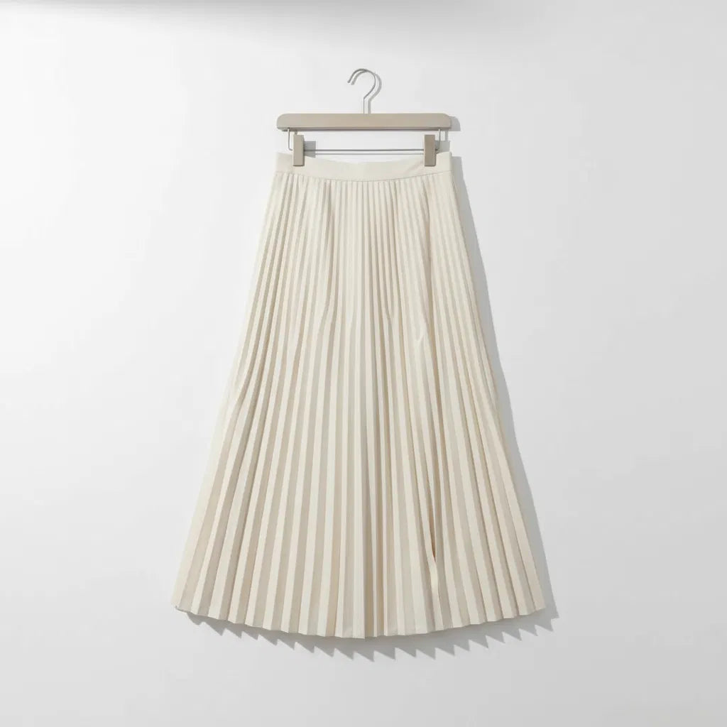Pleated Midi Skirt