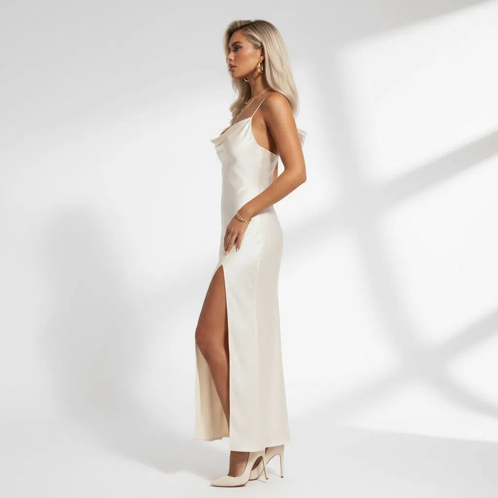 Slip Dress with Side Slit