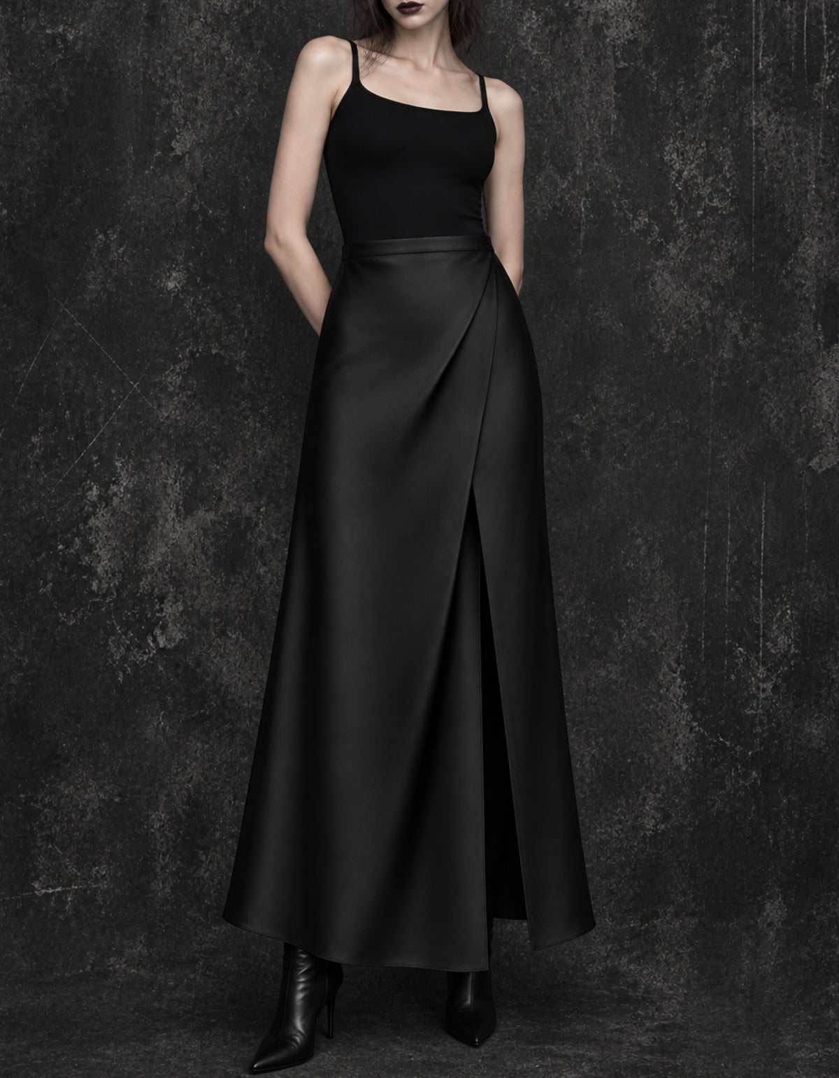 Ashen Fold Bias Skirt