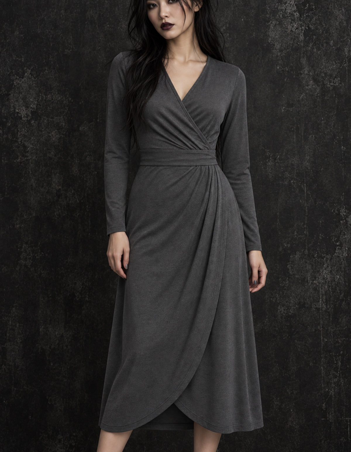 Gloam Ribbon Wrap Dress