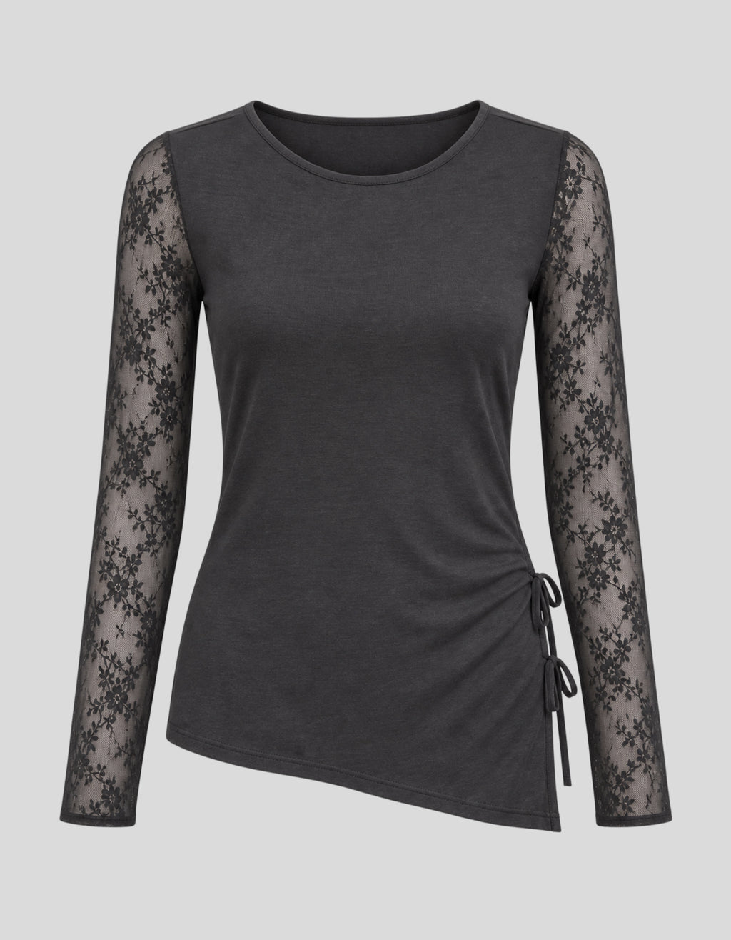 Hushfall Mesh-Sleeve Top
