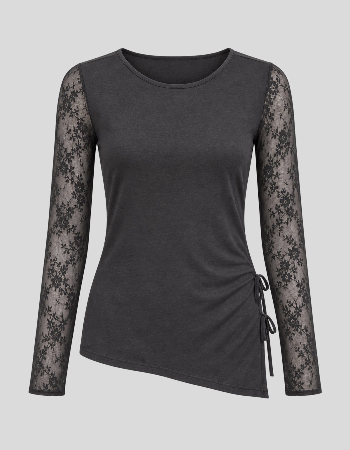Hushfall Mesh-Sleeve Top