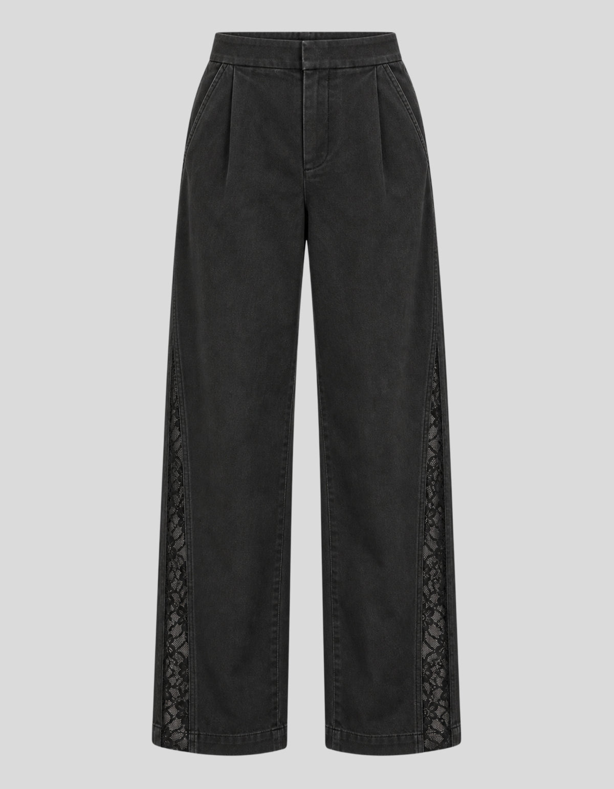 Mirewake Lace-Panel Trousers