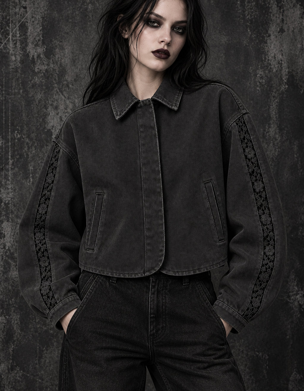Mothglass Cropped Jacket
