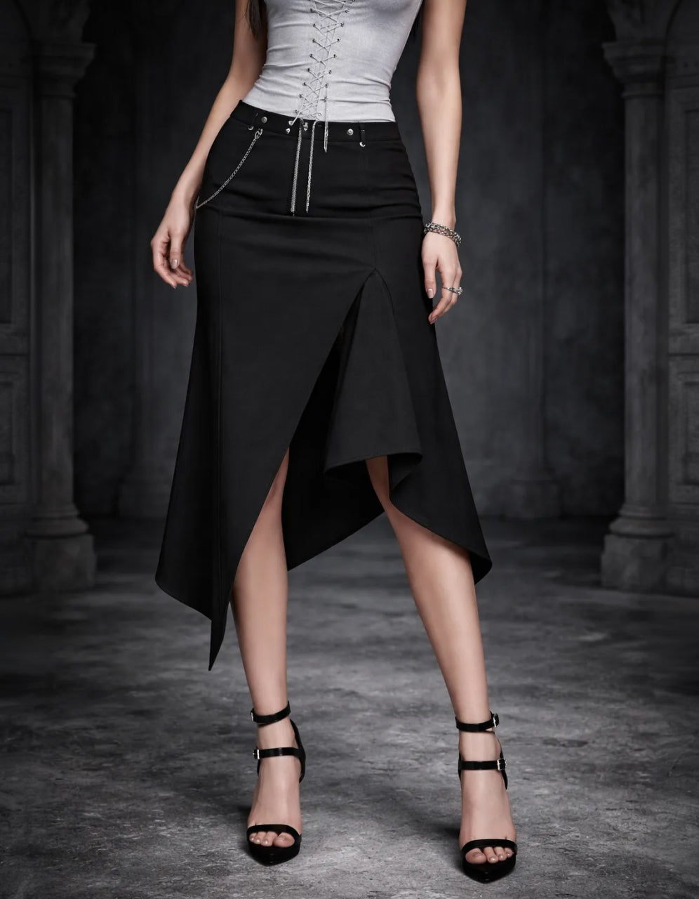 Nightveil Asymmetrical Skirt