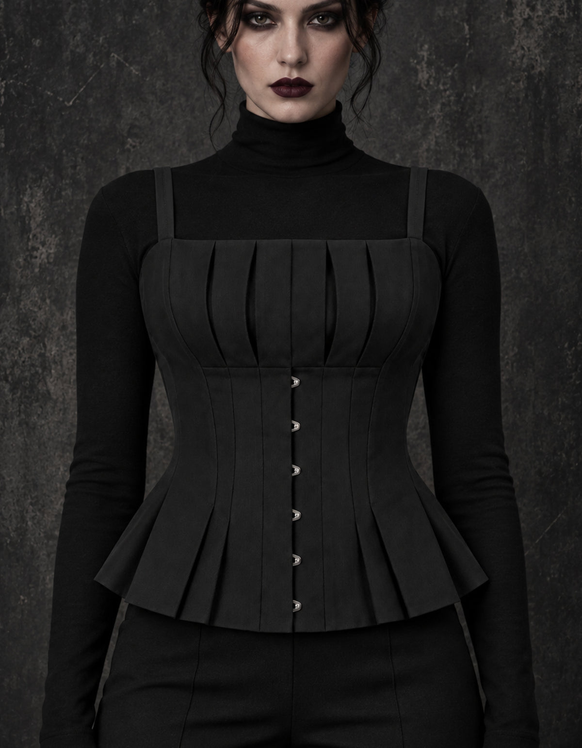 Riven Pleat Corset Top