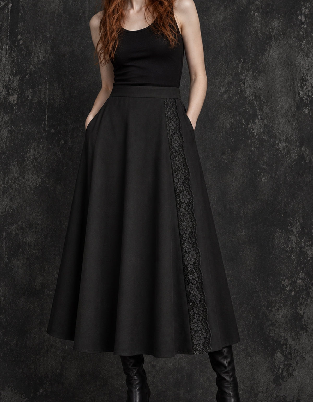 Rivenmere Lace Midi Skirt