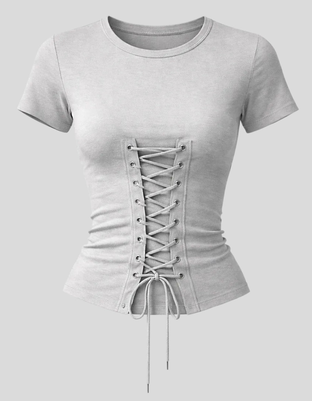 Thornbound Lace-Up Tee