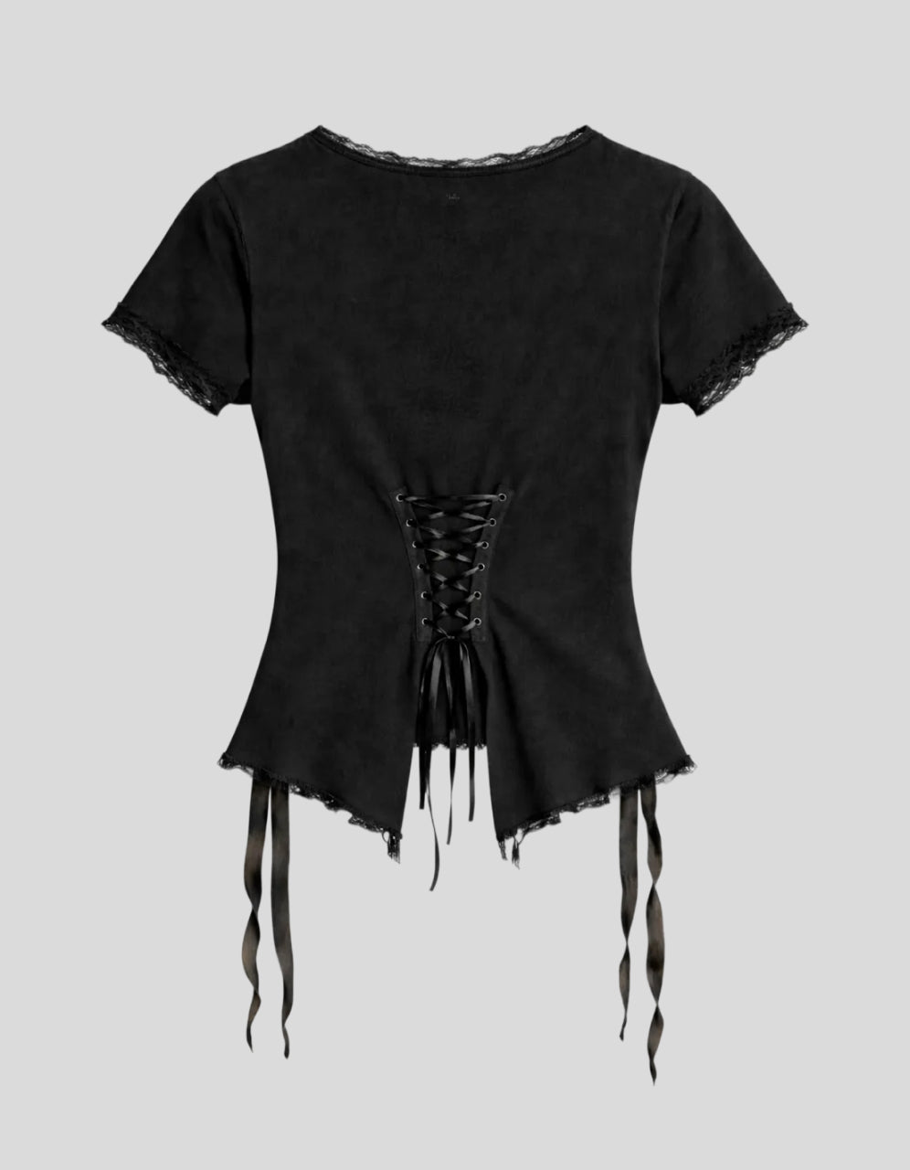 Thornbound Lace-Up Tee