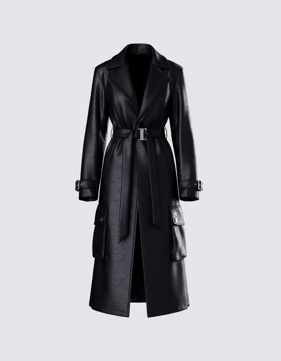 Leather Trench Coat