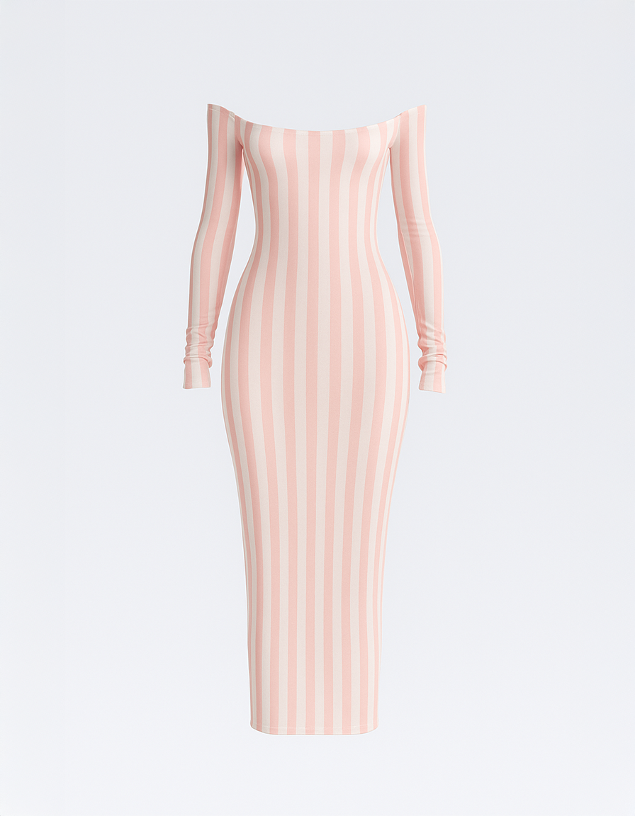 Bardot Striped Maxi Dress