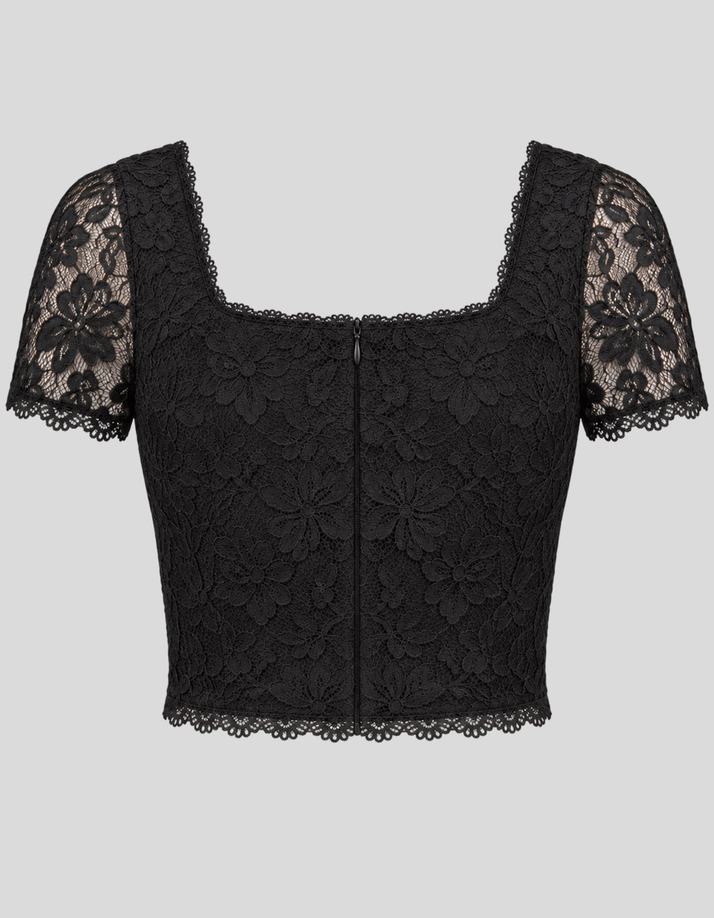 Vesperbloom Floral Lace Crop Top