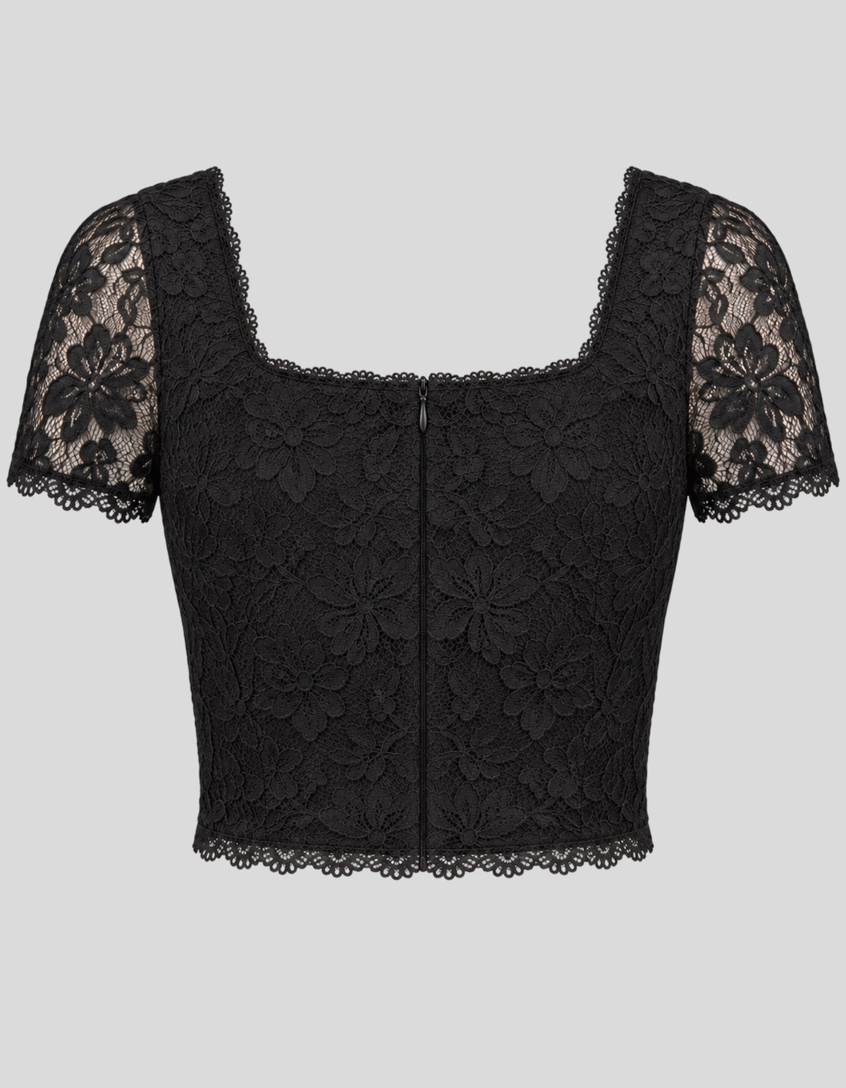 Vesperbloom Floral Lace Crop Top